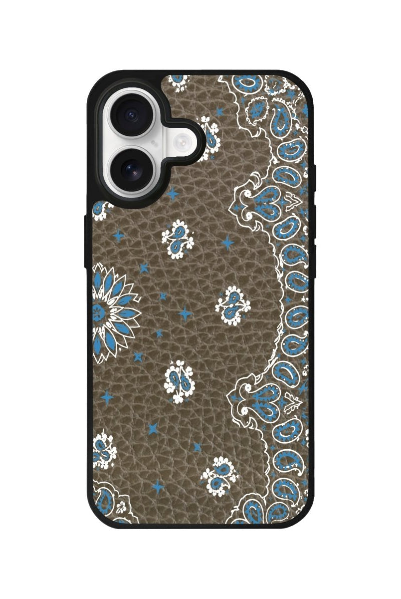 iPhone Blue Rodeo Leather Deri Telefon Kılıfı Haki - Sumthincs