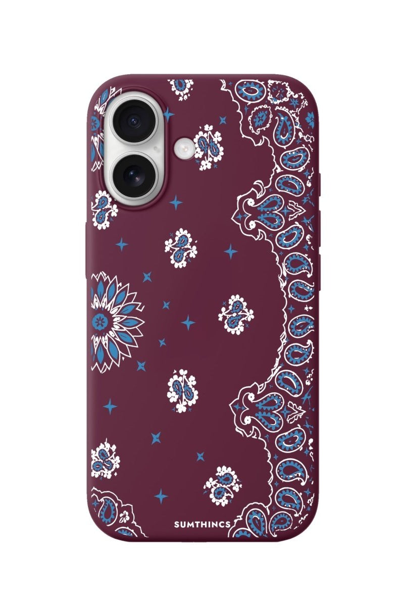 iPhone Blue Rodeo Premium Telefon Kılıfı Bordo - Sumthincs
