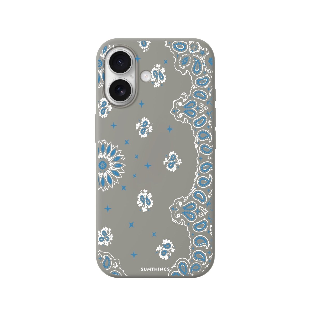 iPhone Blue Rodeo Premium Telefon Kılıfı Gri - Sumthincs