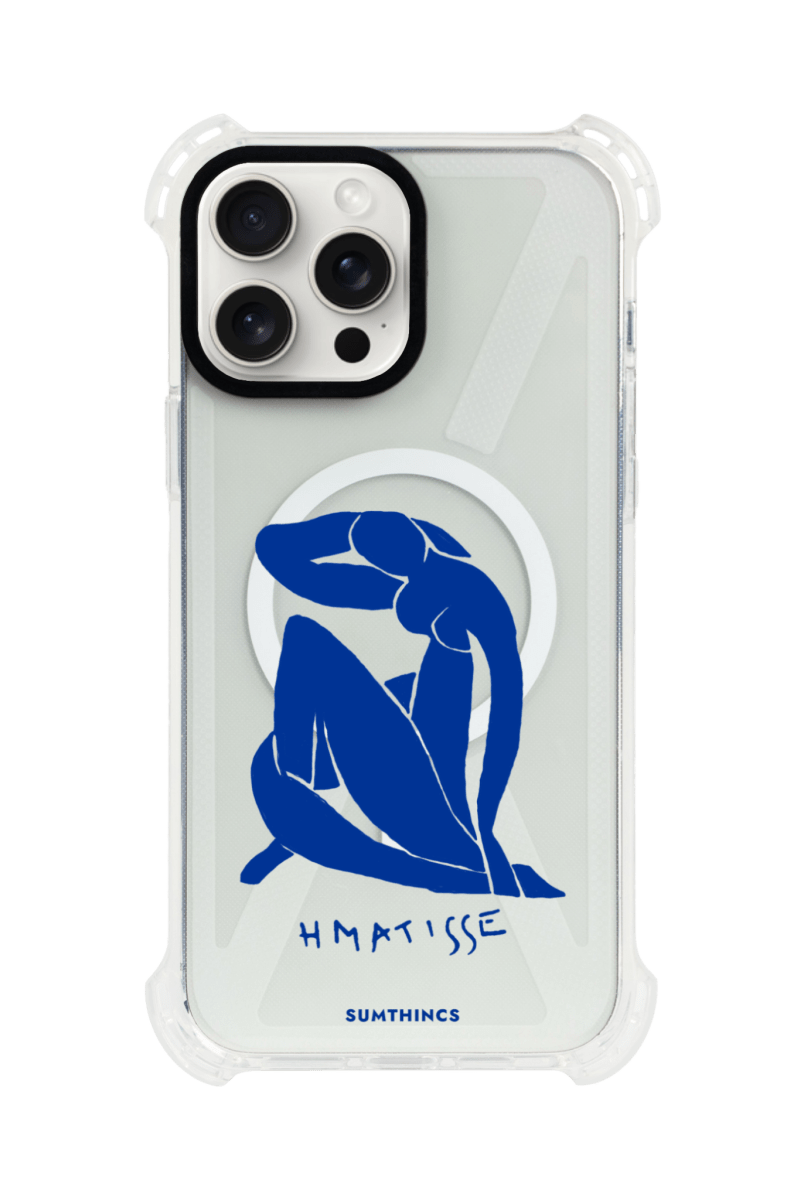 iPhone Blue Woman Bumper Telefon Kılıfı Şeffaf - Sumthincs