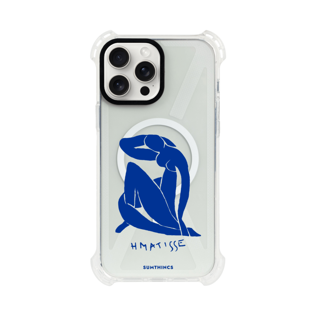 iPhone Blue Woman Bumper Telefon Kılıfı Şeffaf - Sumthincs