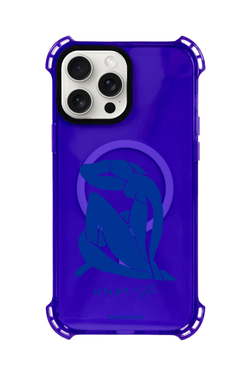 iPhone Blue Woman Bumper Telefon Kılıfı Mor - Sumthincs