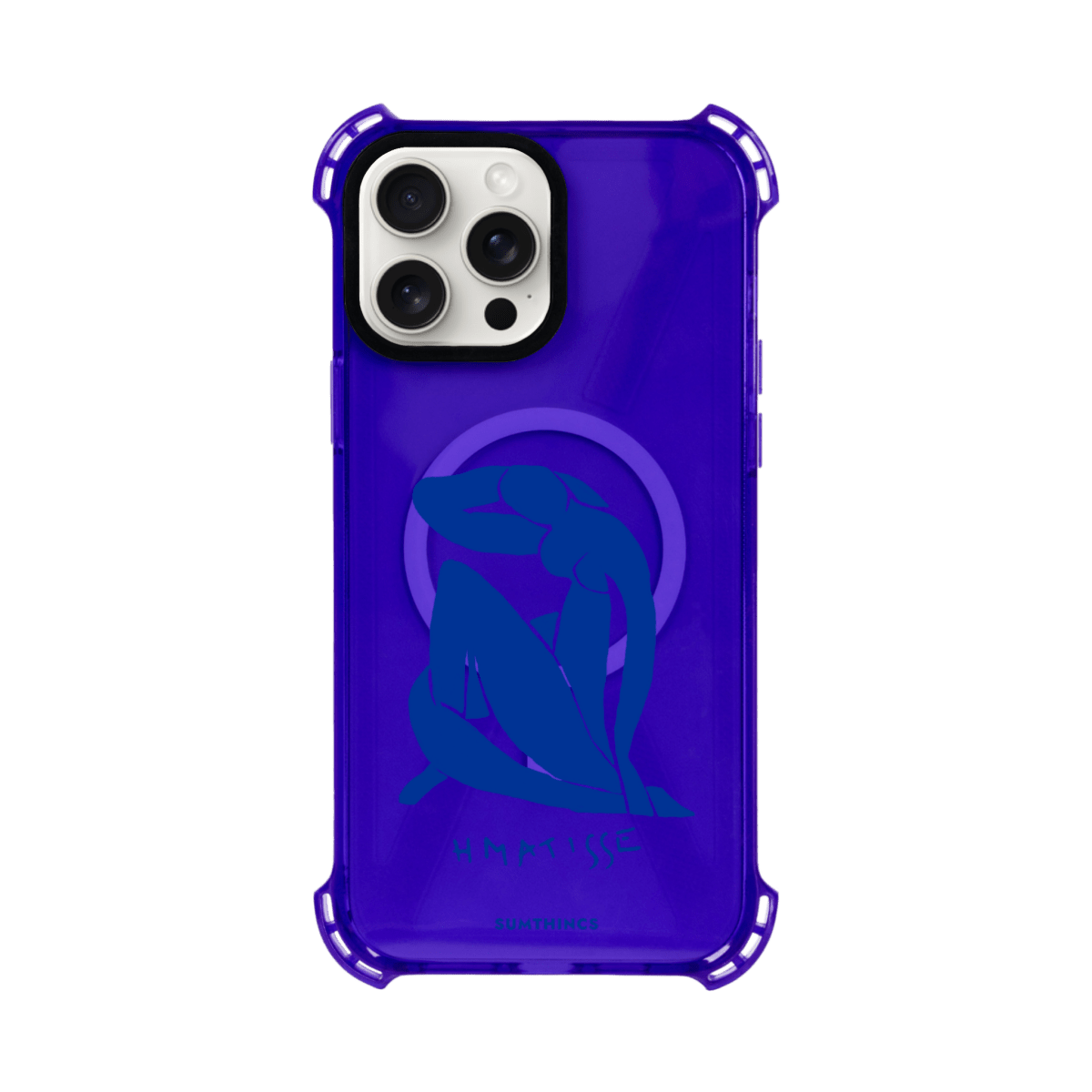 iPhone Blue Woman Bumper Telefon Kılıfı Mor - Sumthincs