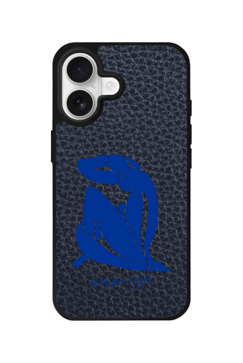 iPhone Blue Woman Leather Deri Telefon Kılıfı Pasifik Mavi - Sumthincs