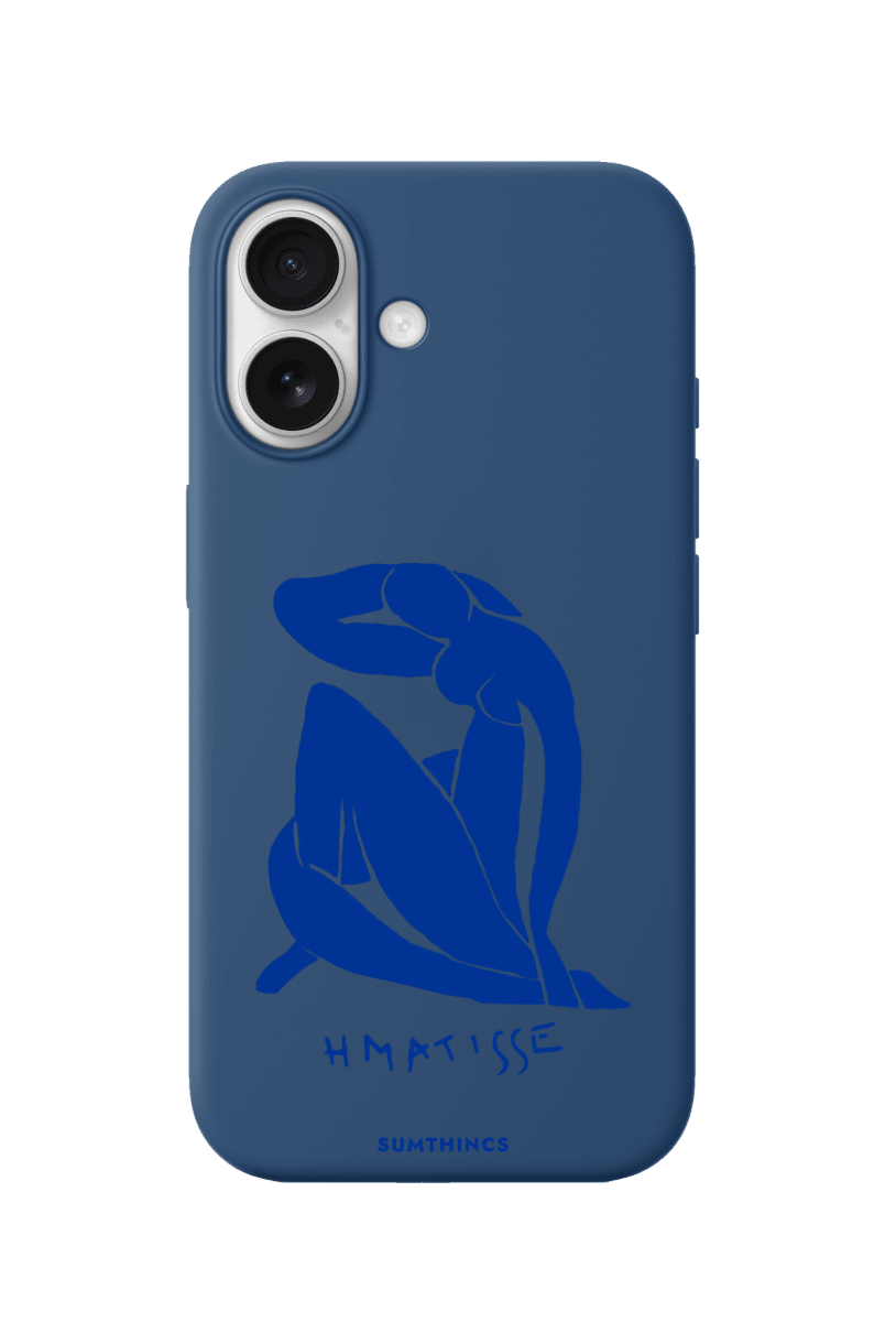 iPhone Blue Woman Premium Telefon Kılıfı Pasifik Mavi - Sumthincs