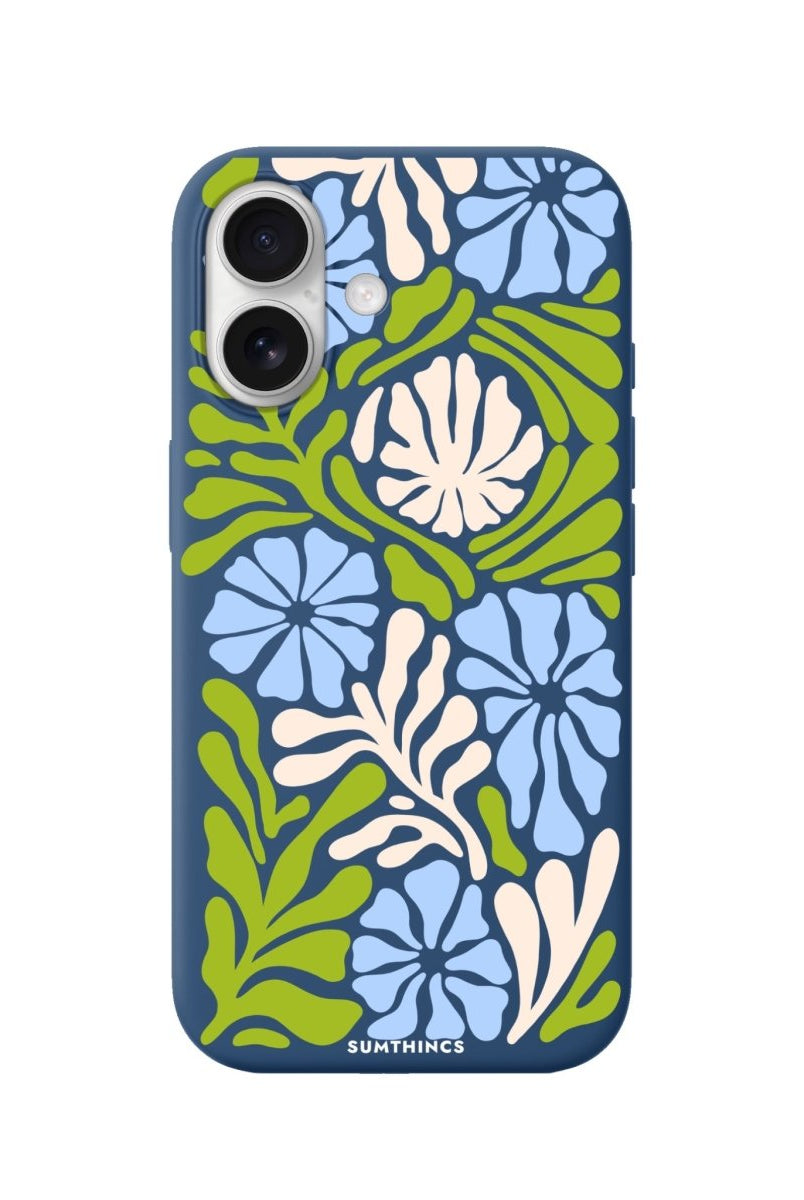 iPhone Botanica Premium Telefon Kılıfı Pasifik Mavi - Sumthincs