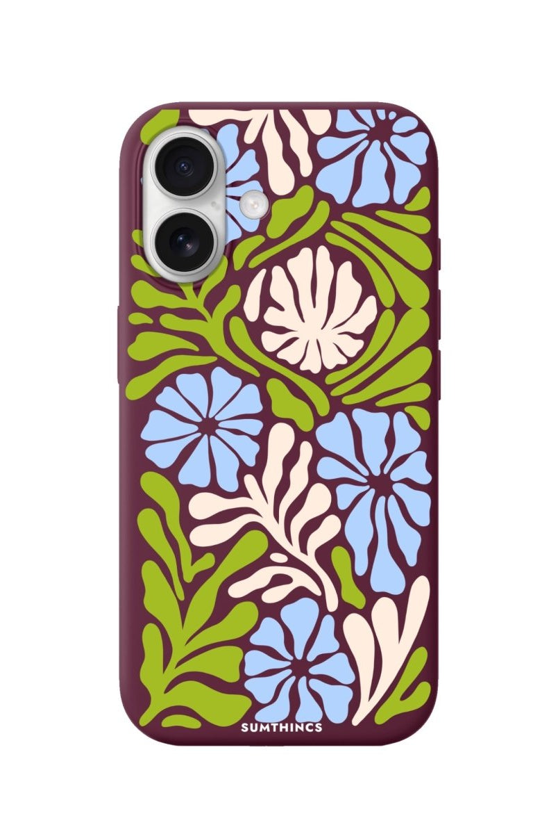 iPhone Botanica Premium Telefon Kılıfı Bordo - Sumthincs