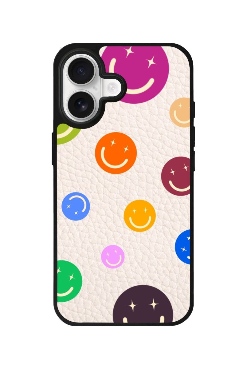 iPhone CheerUp Leather Deri Telefon Kılıfı Bej - Sumthincs