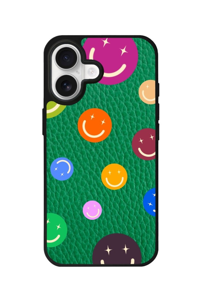 iPhone CheerUp Leather Deri Telefon Kılıfı Yeşil - Sumthincs
