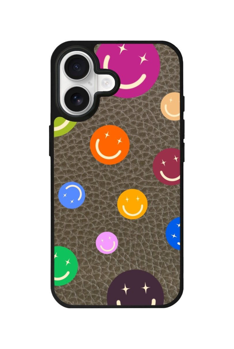 iPhone CheerUp Leather Deri Telefon Kılıfı Haki - Sumthincs