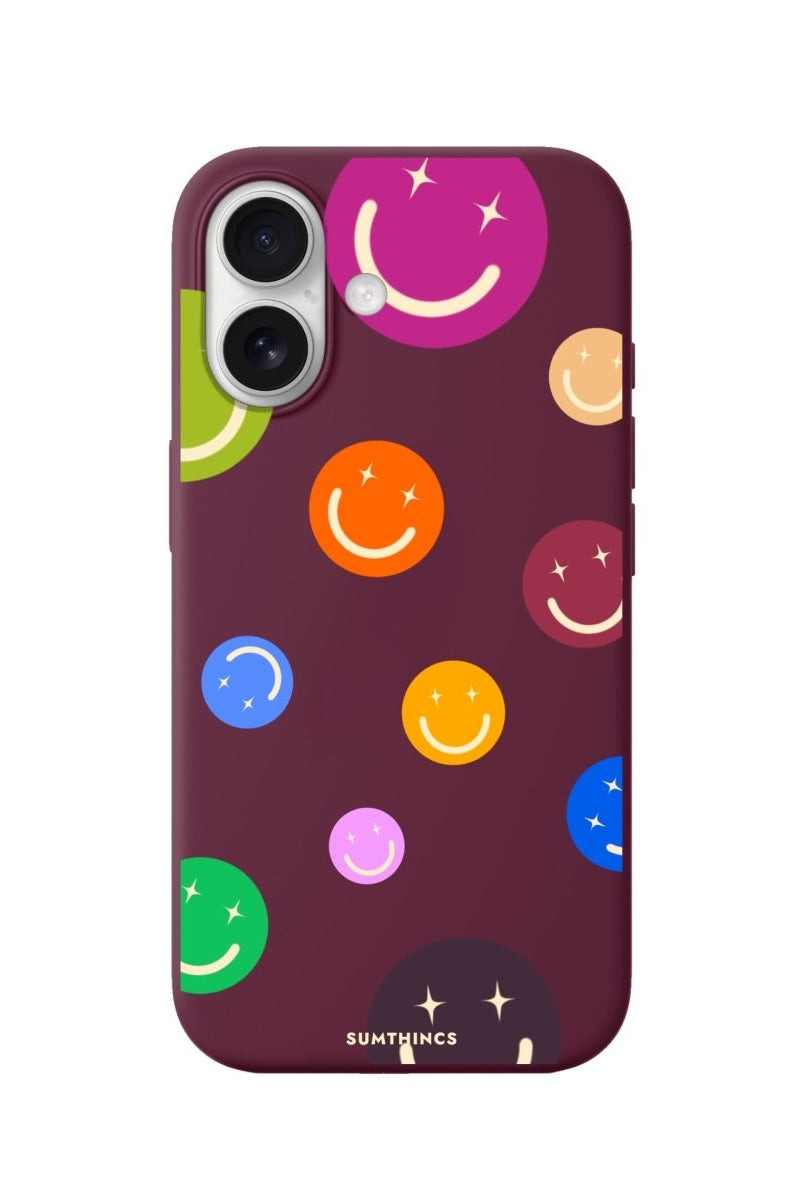 iPhone CheerUp Premium Telefon Kılıfı Bordo - Sumthincs