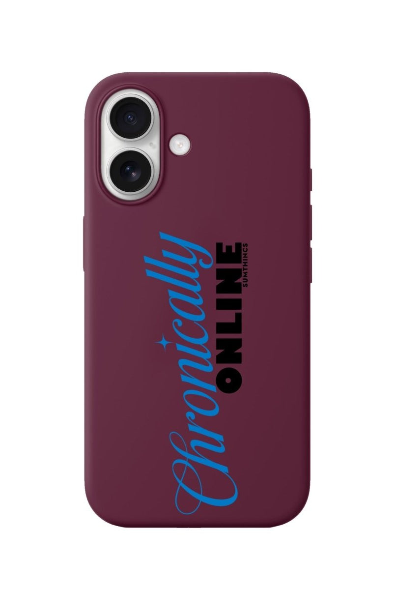 iPhone Chronically Premium Telefon Kılıfı Bordo - Sumthincs