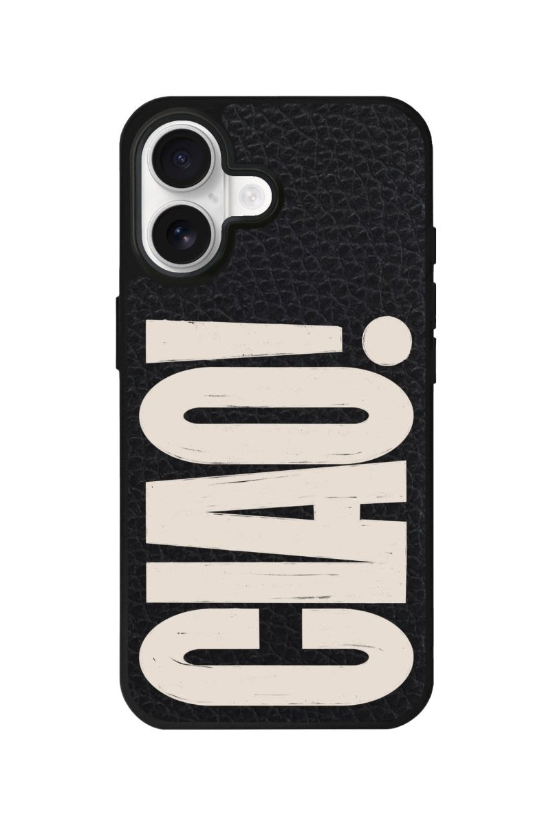iPhone CIAO! Leather Deri Telefon Kılıfı Siyah - Sumthincs