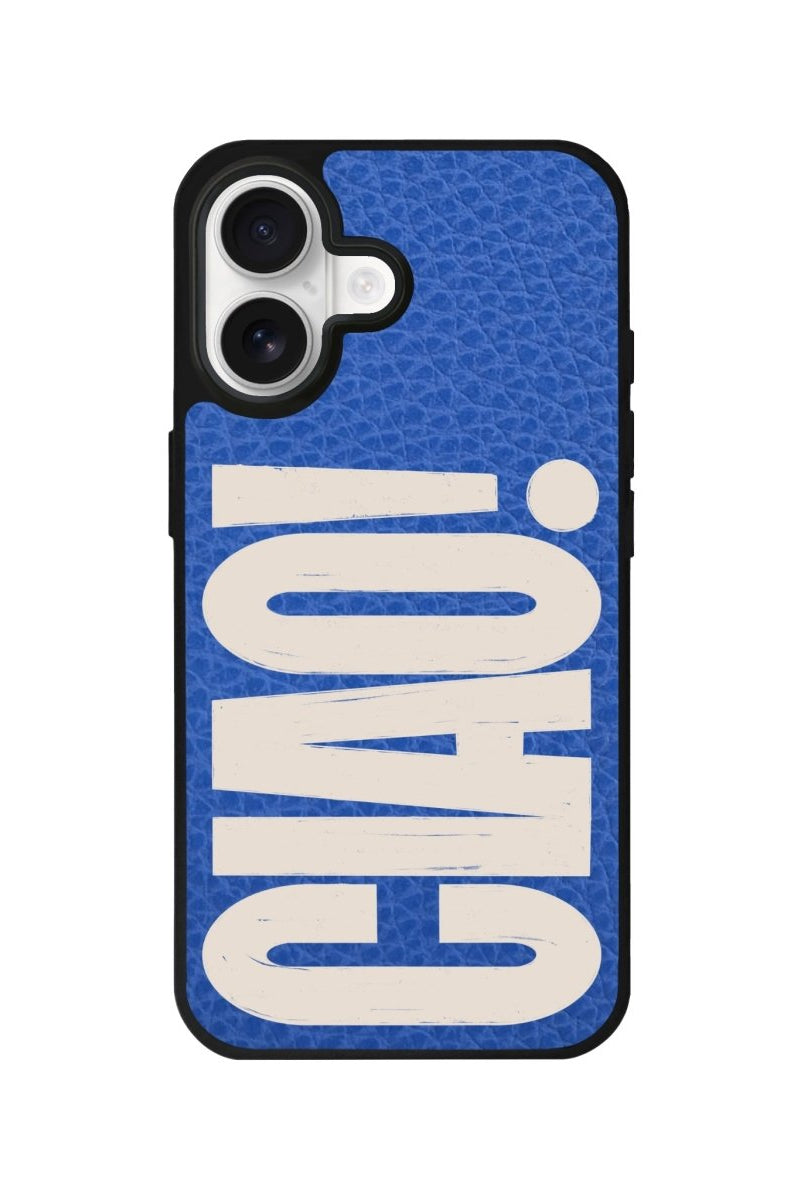 iPhone CIAO! Leather Deri Telefon Kılıfı Mavi - Sumthincs