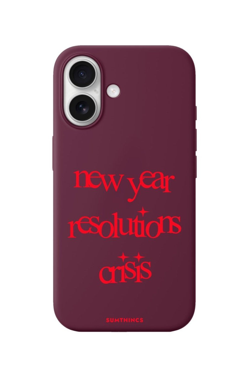 iPhone Crisis Premium Telefon Kılıfı Bordo - Sumthincs