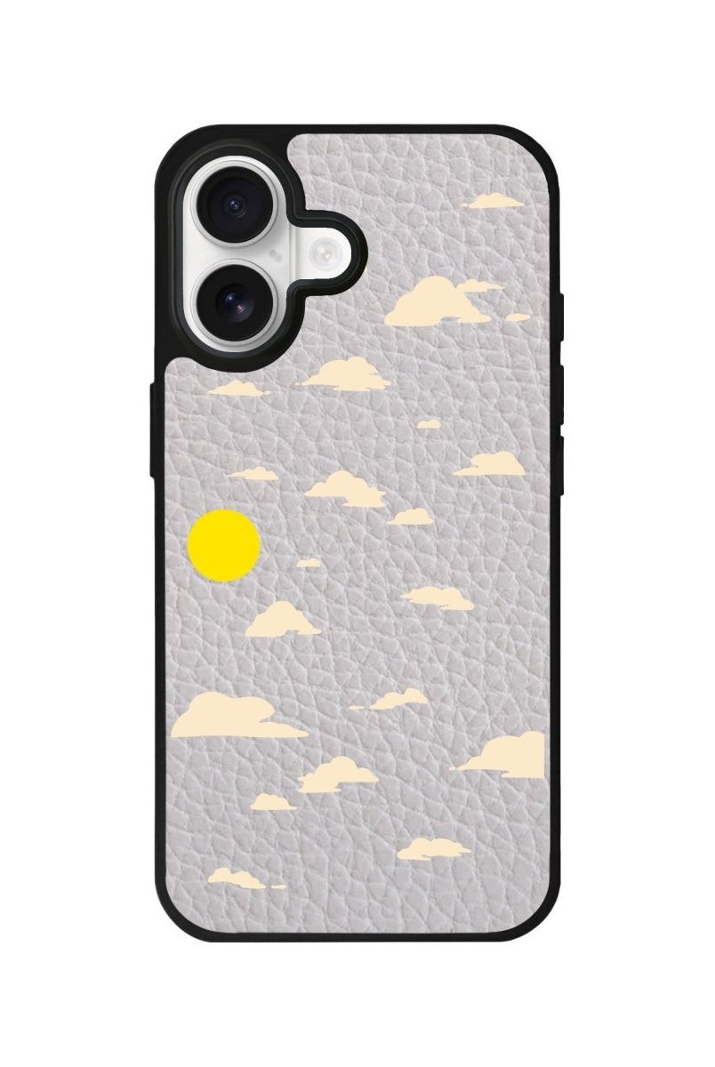 iPhone Daytime Leather Deri Telefon Kılıfı Gri - Sumthincs