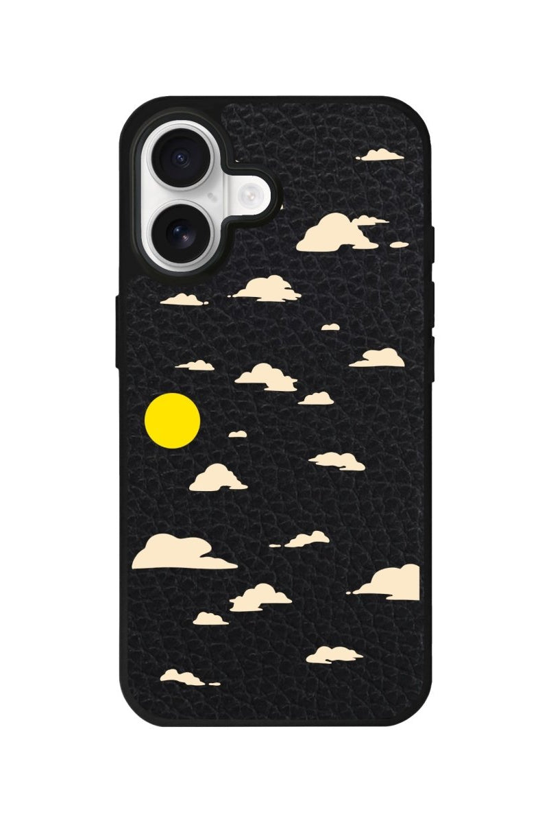 iPhone Daytime Leather Deri Telefon Kılıfı Siyah - Sumthincs