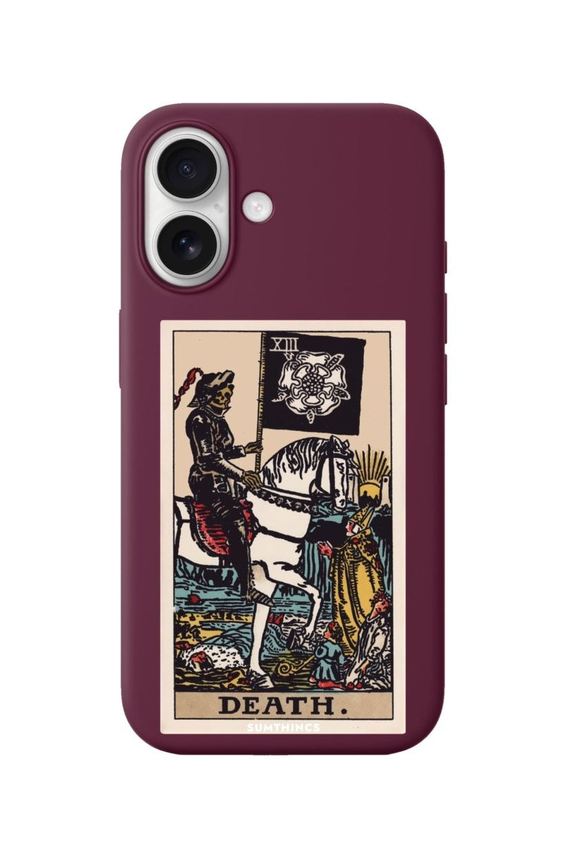 iPhone Death Premium Telefon Kılıfı Bordo - Sumthincs