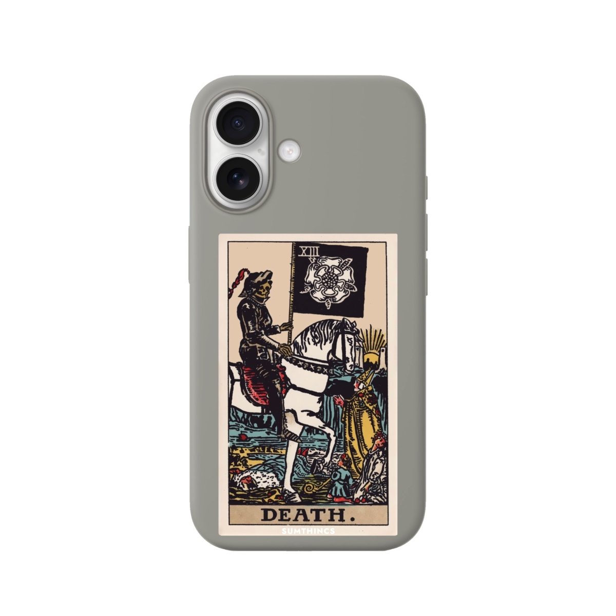 iPhone Death Premium Telefon Kılıfı Gri - Sumthincs
