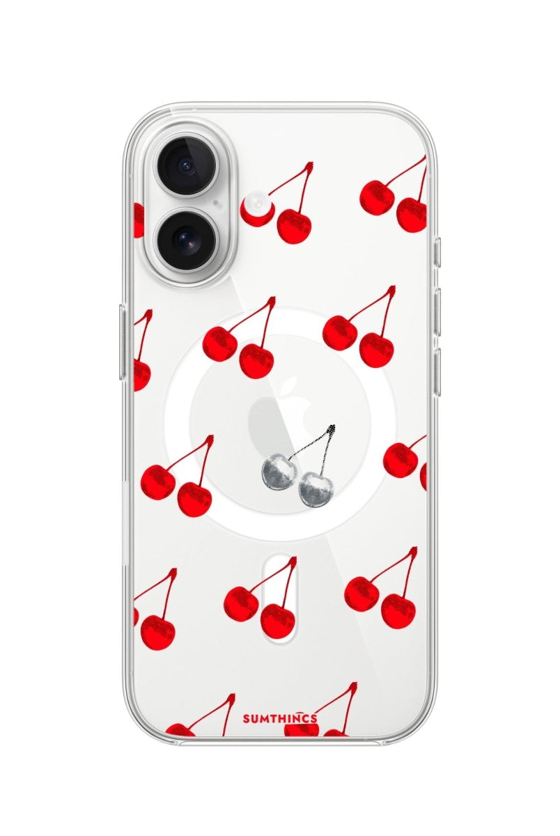 iPhone Disco Cherry Clear Magsafe Telefon Kılıfı - Sumthincs