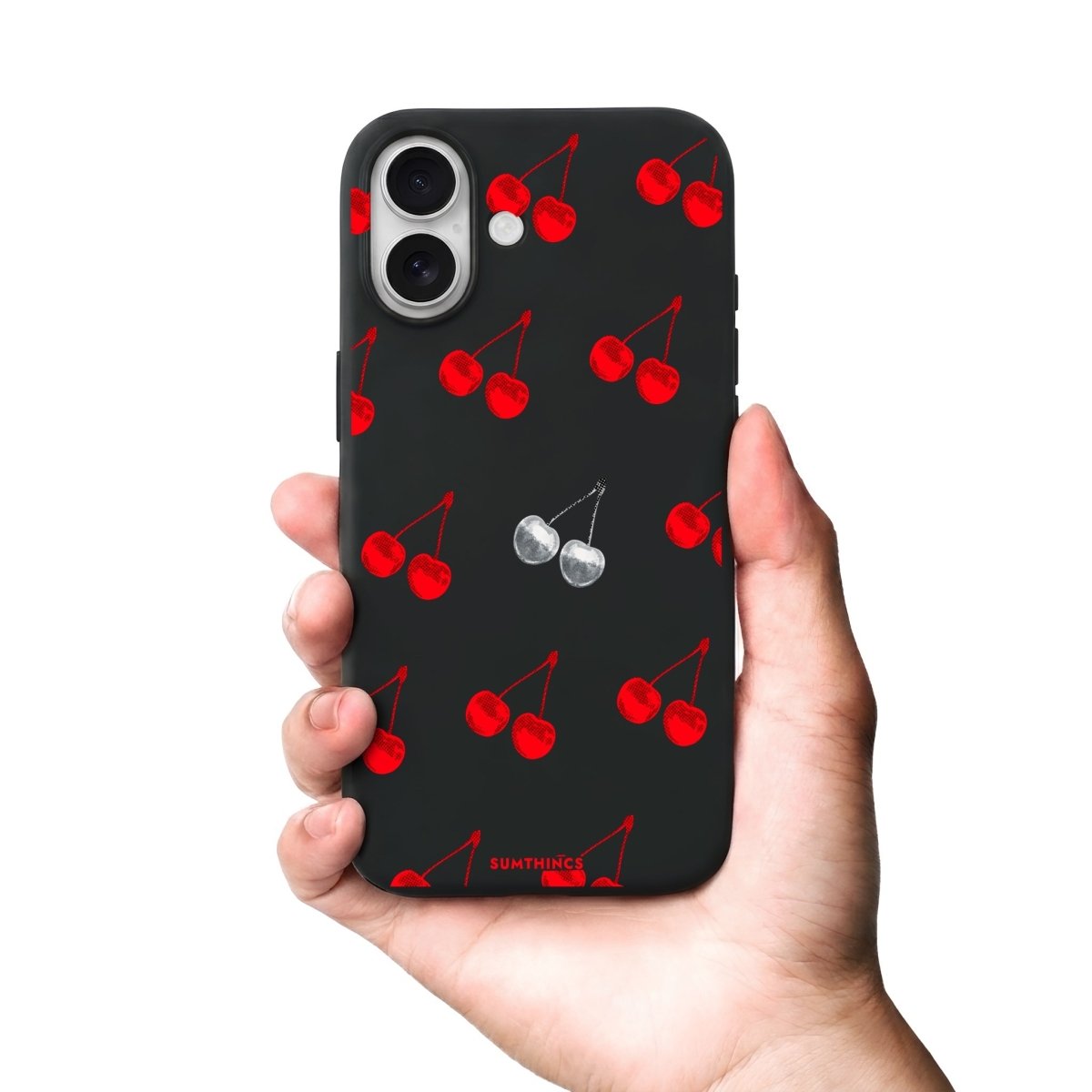 iPhone Disco Cherry Premium Telefon Kılıfı Bordo - Sumthincs