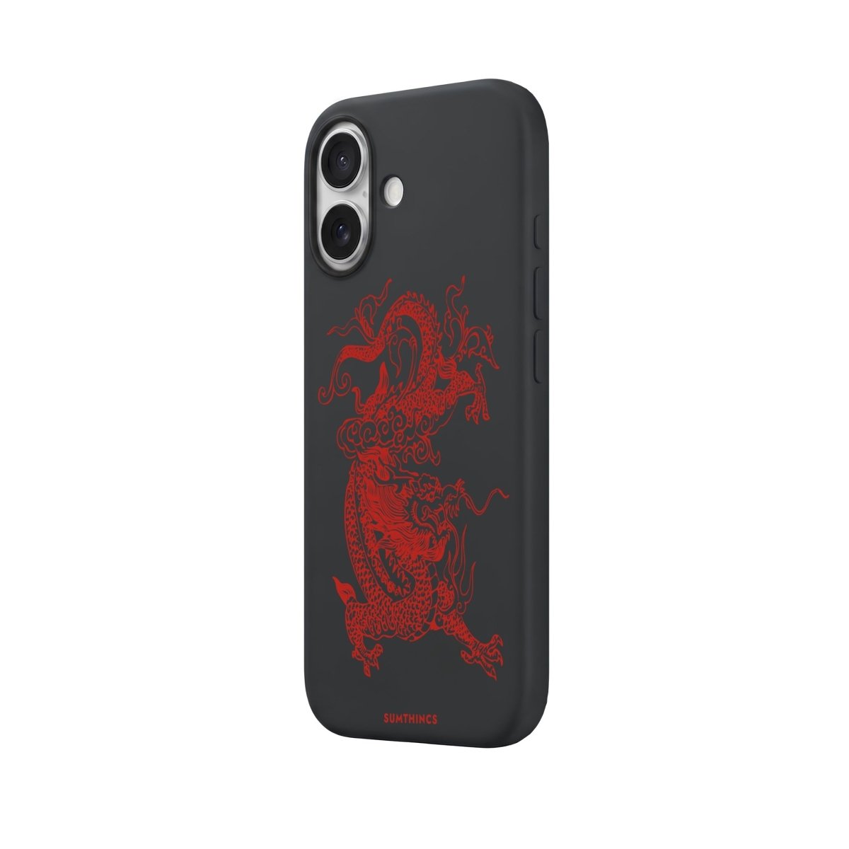 iPhone Dragon Premium Telefon Kılıfı Bordo - Sumthincs