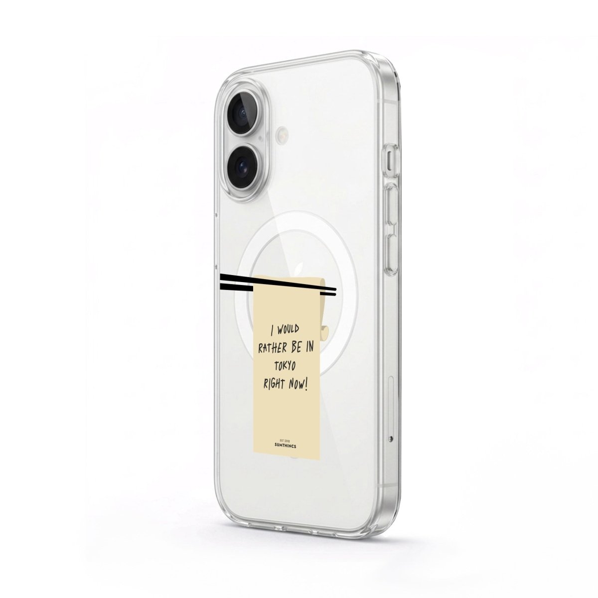 iPhone Elsewhere Clear Magsafe Telefon Kılıfı - Sumthincs