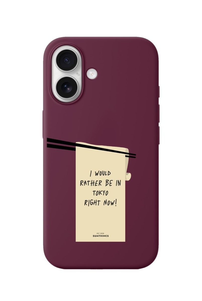 iPhone Elsewhere Premium Telefon Kılıfı Bordo - Sumthincs