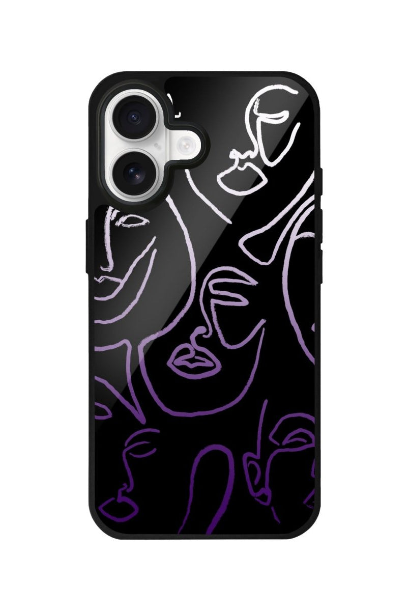 iPhone Faces Glossy Telefon Kılıfı - Sumthincs