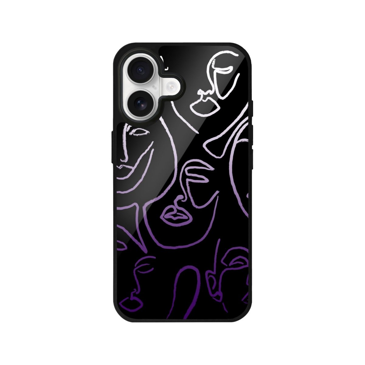 iPhone Faces Glossy Telefon Kılıfı - Sumthincs