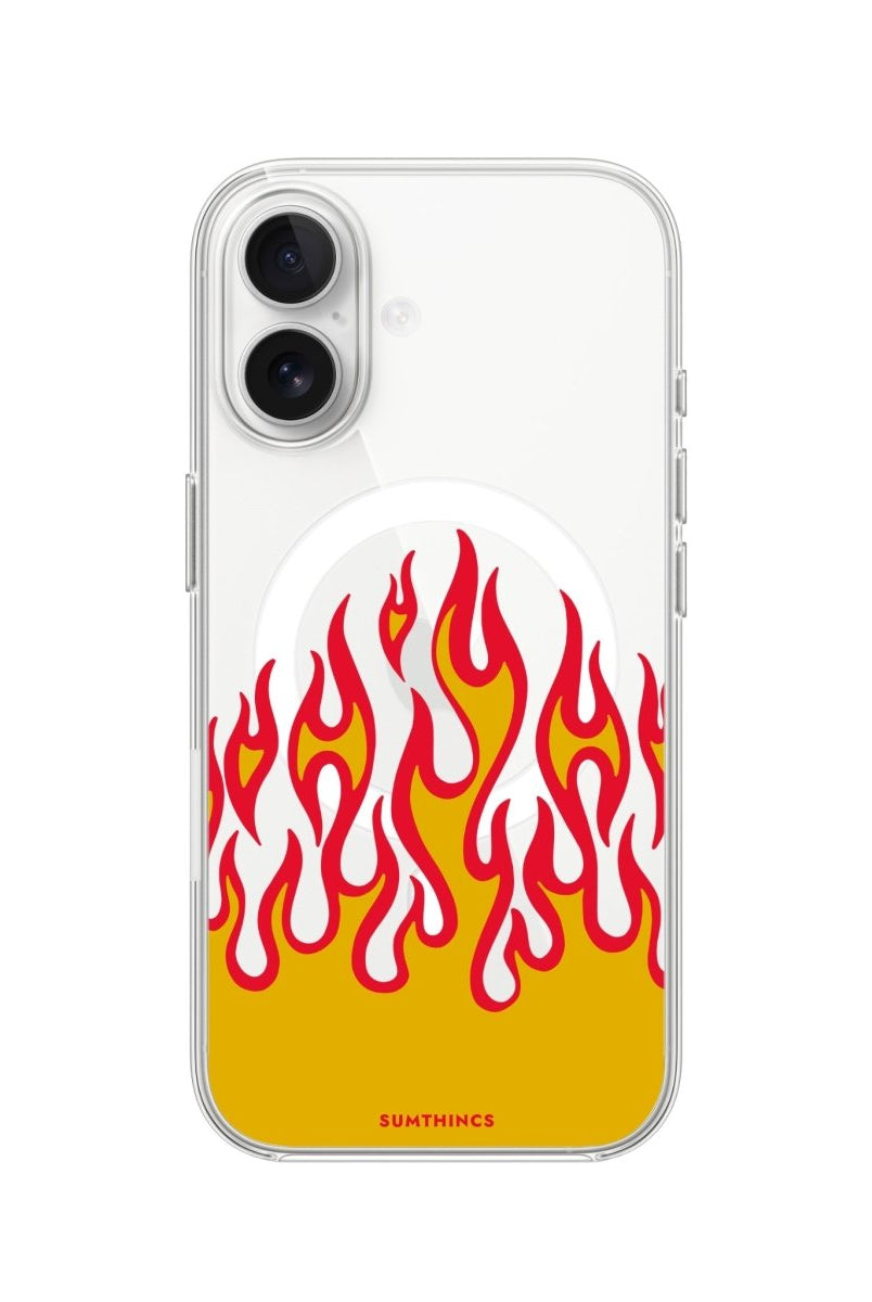 iPhone Flamme Clear Magsafe Telefon Kılıfı - Sumthincs
