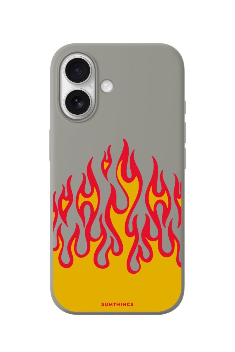 iPhone Flamme Premium Telefon Kılıfı Gri - Sumthincs