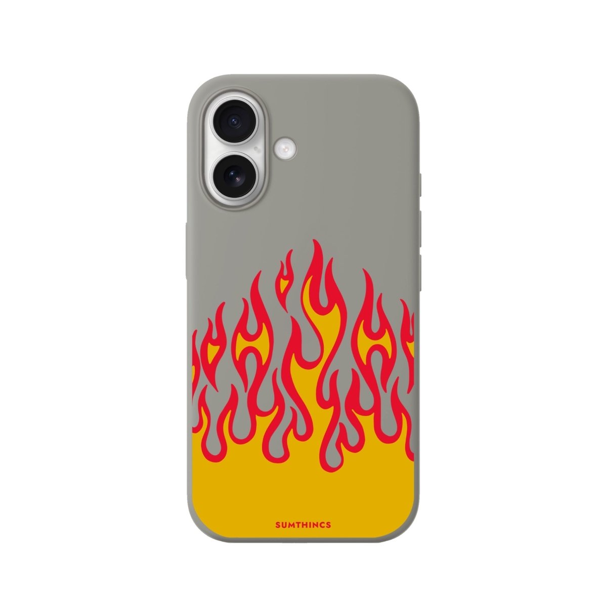 iPhone Flamme Premium Telefon Kılıfı Gri - Sumthincs
