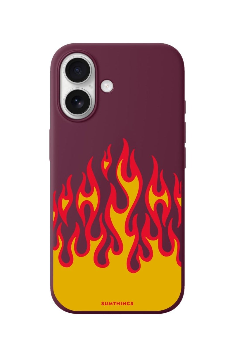 iPhone Flamme Premium Telefon Kılıfı Bordo - Sumthincs