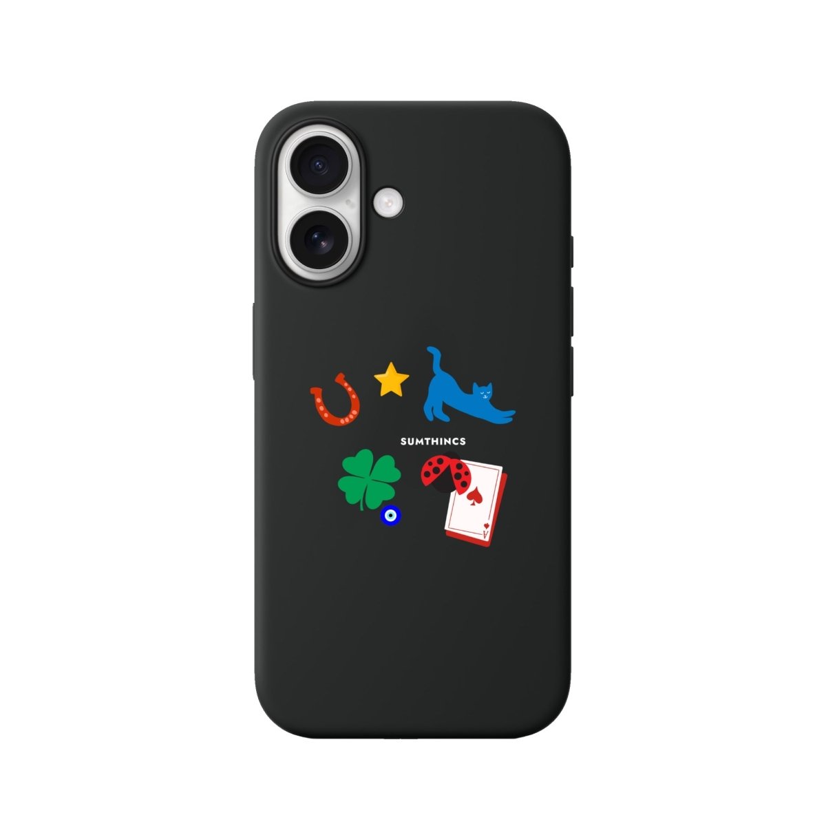 iPhone Fortune Premium Telefon Kılıfı Siyah - Sumthincs