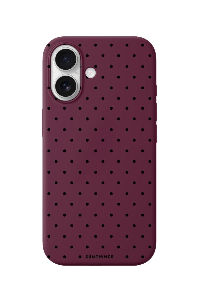 iPhone Freckles Premium Telefon Kılıfı Bordo - Sumthincs