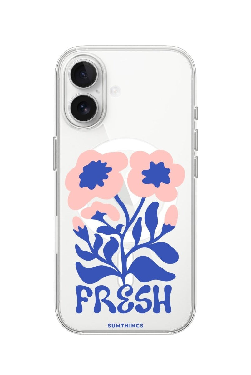 iPhone Fresh Flowers Clear Magsafe Telefon Kılıfı - Sumthincs