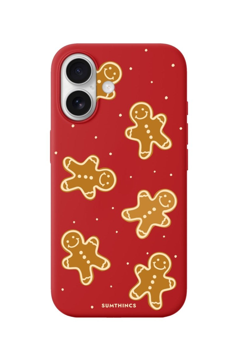 iPhone Gingerbread Man Premium Telefon Kılıfı Kırmızı - Sumthincs