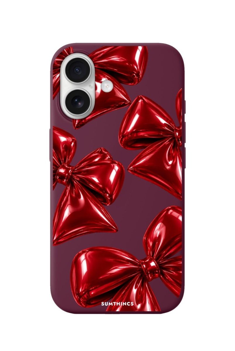 iPhone Glimmer Premium Telefon Kılıfı Bordo - Sumthincs