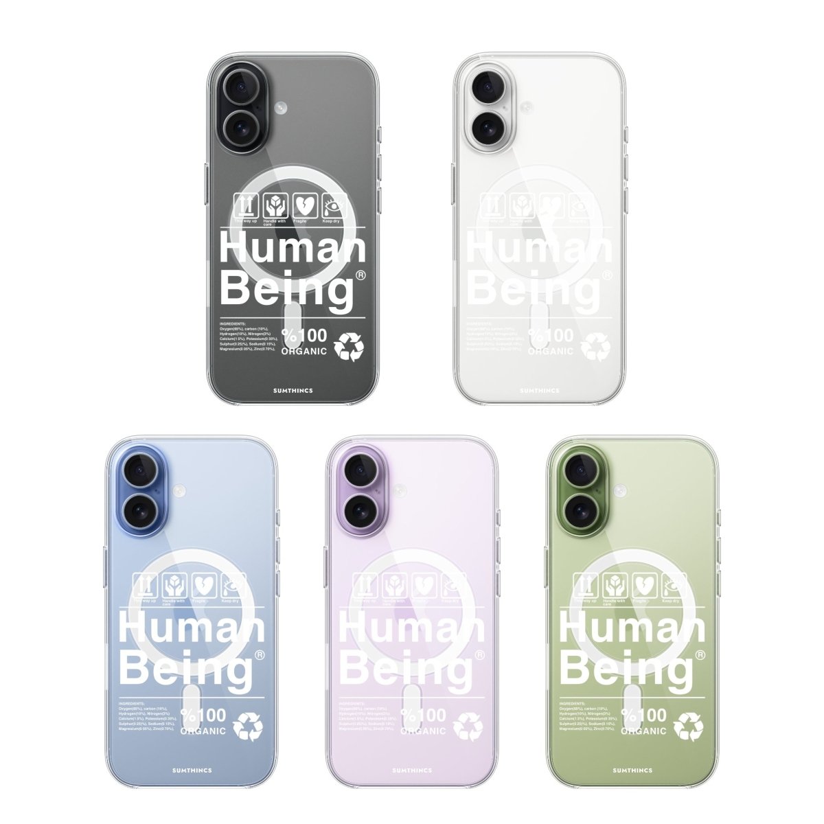 iPhone Human Being Clear Magsafe Telefon Kılıfı - Sumthincs