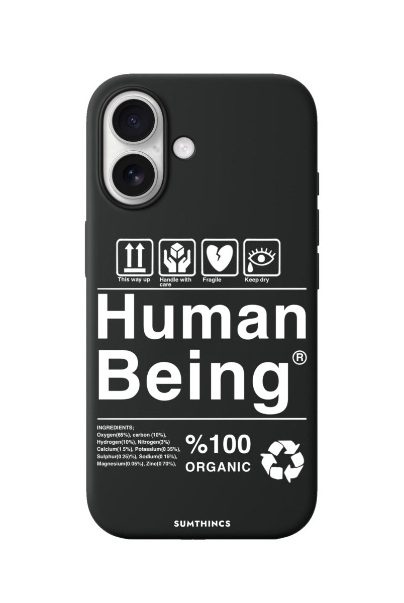 iPhone Human Being Premium Telefon Kılıfı Siyah - Sumthincs