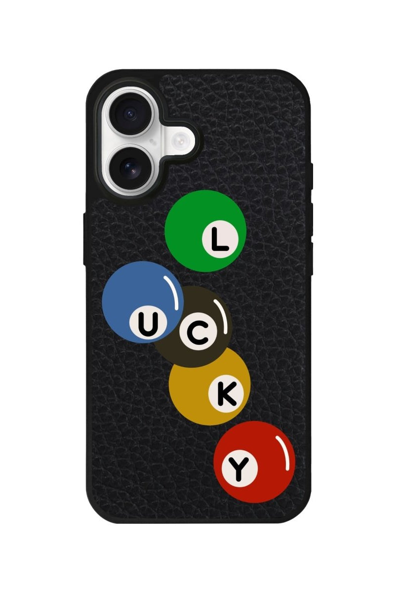 iPhone Jackpot Leather Deri Telefon Kılıfı Siyah - Sumthincs