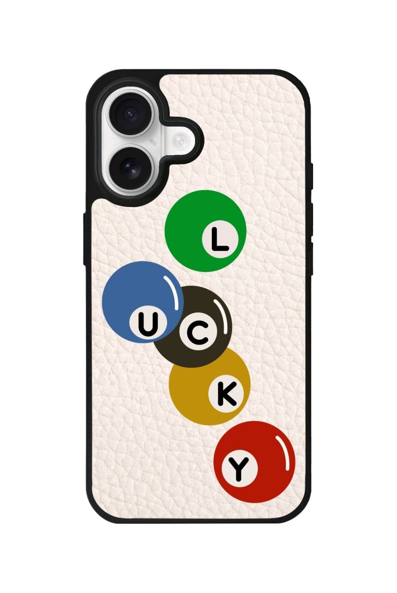 iPhone Jackpot Leather Deri Telefon Kılıfı Bej - Sumthincs