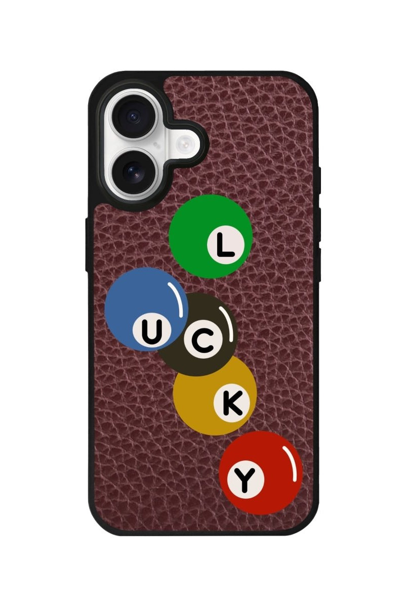 iPhone Jackpot Leather Deri Telefon Kılıfı Bordo - Sumthincs