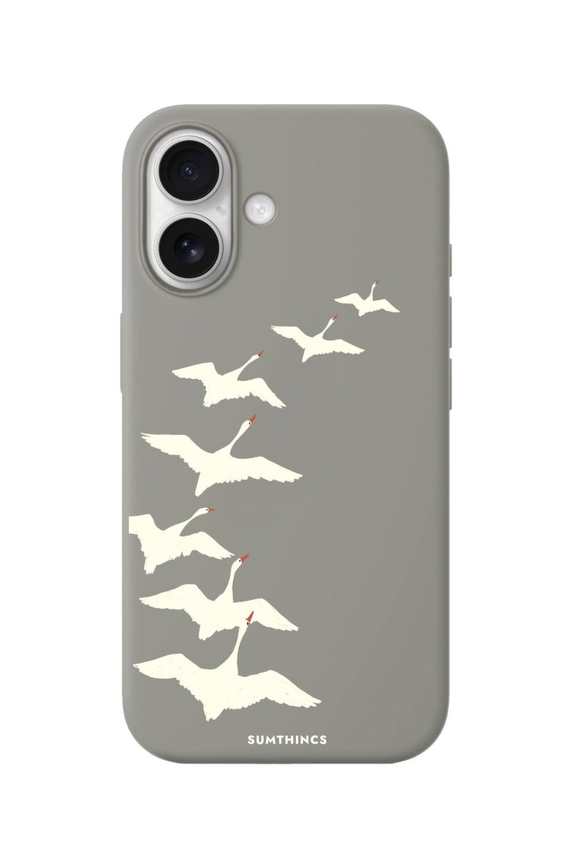 iPhone Journey Premium Telefon Kılıfı Gri - Sumthincs