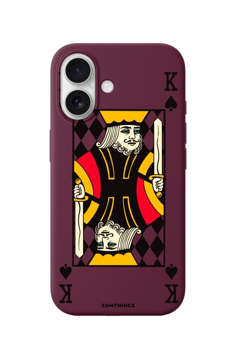 iPhone King Premium Telefon Kılıfı Bordo - Sumthincs
