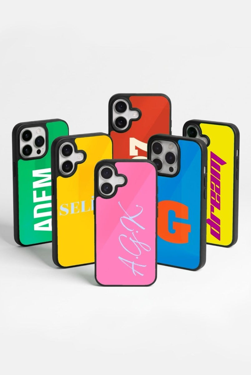iPhone Kişiye Özel Yazı Baskılı Glossy Telefon Kılıfı - Sumthincs