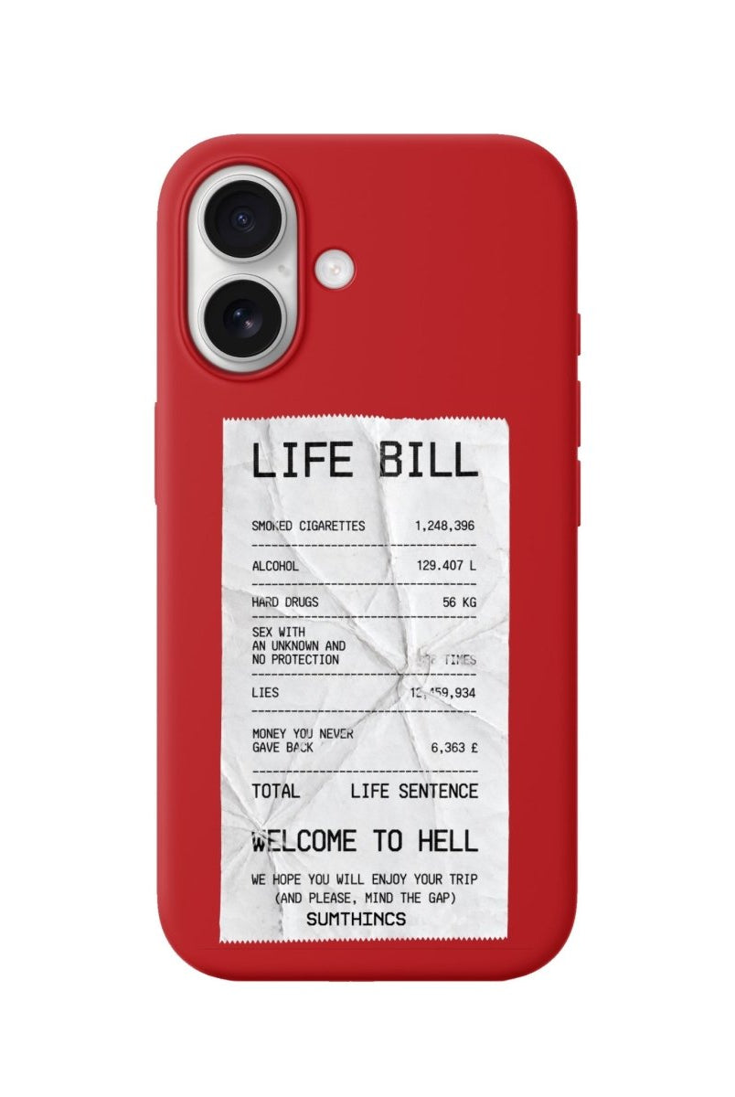 iPhone Life Bill Premium Telefon Kılıfı Kırmızı - Sumthincs