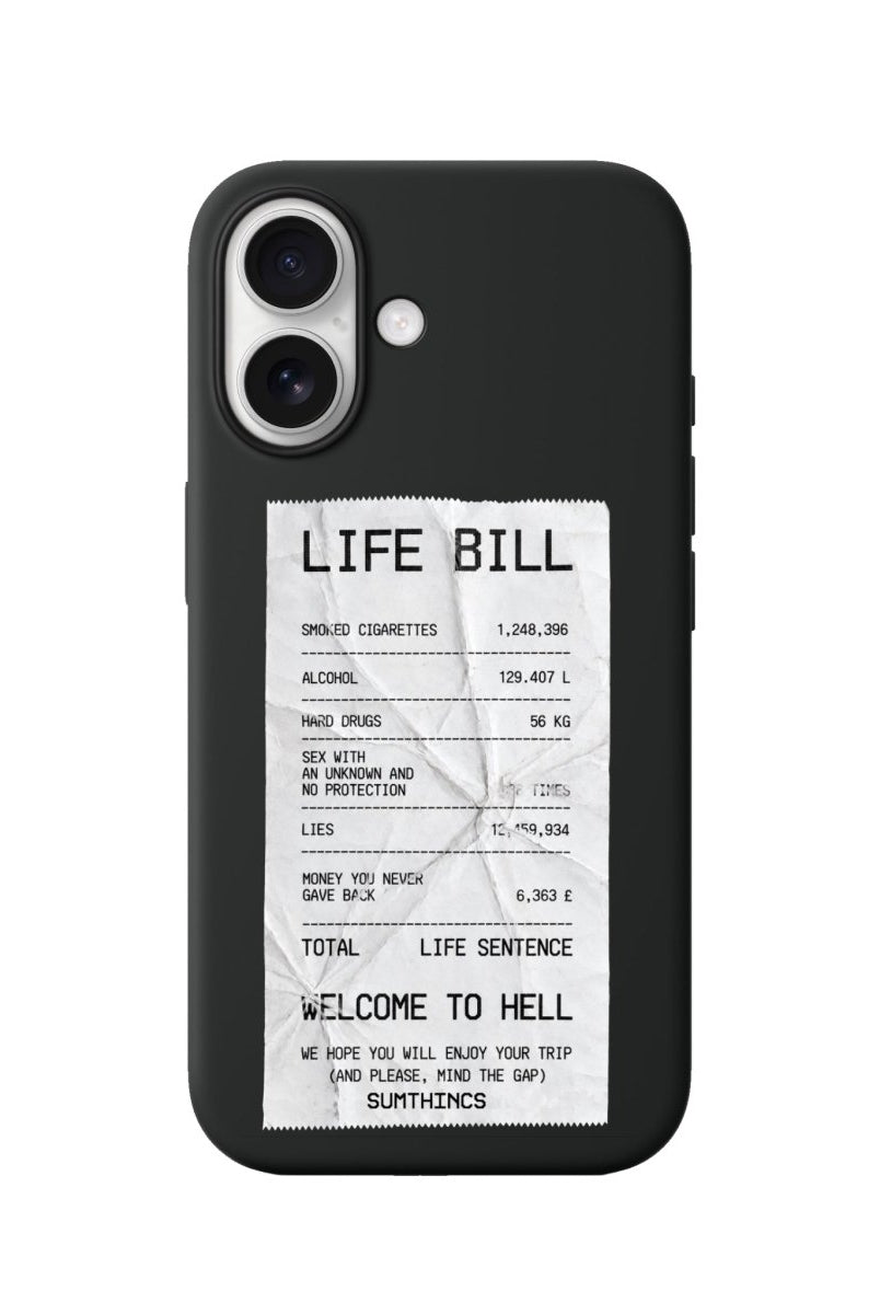 iPhone Life Bill Premium Telefon Kılıfı Siyah - Sumthincs