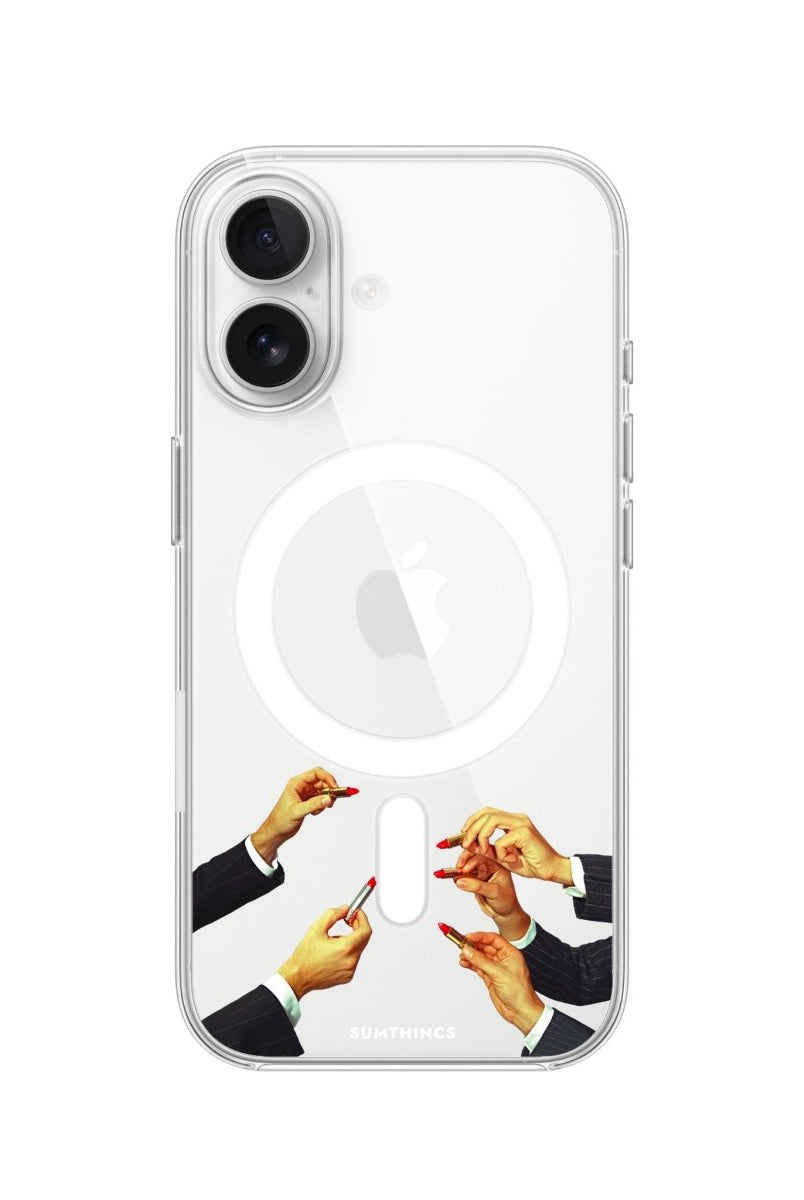 iPhone Lipstick Clear Magsafe Telefon Kılıfı - Sumthincs